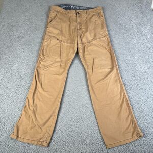 Wrangler ATG Pants Men 34x32 Beige Khaki All Terrain Gear Utility Work